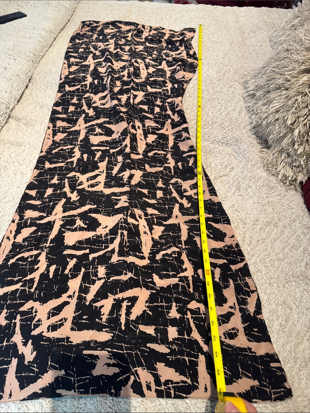 Black and Beige Abstract scarf by preview